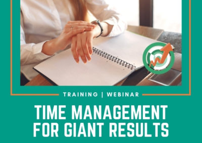 Time Management for Giant Results – 11.10.21